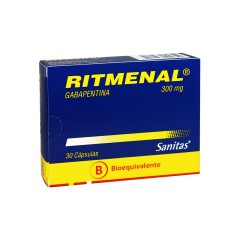 Ritmenal (B) Gabapentina 300mg 30 Cápsulas