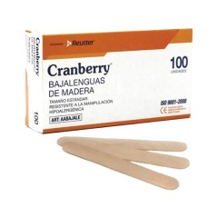 BAJA LENGUA MADERA CAJA X 100 LBF (DM)