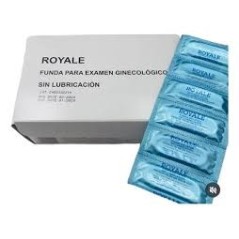 FUNDA P/EXAMEN GINECOLOGICO S/LUBRI ROYALE X 144 UND LBF
