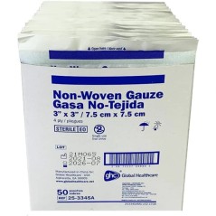 GASA ESTERIL NON WOVEN 7,5 CM X 7,5 CM SOB X 2 UND X 100 UND LBF