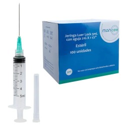 JERINGA 5 CC LUER SLIP C/A 21GX1 1/2 X100 SMARTMED (DM)