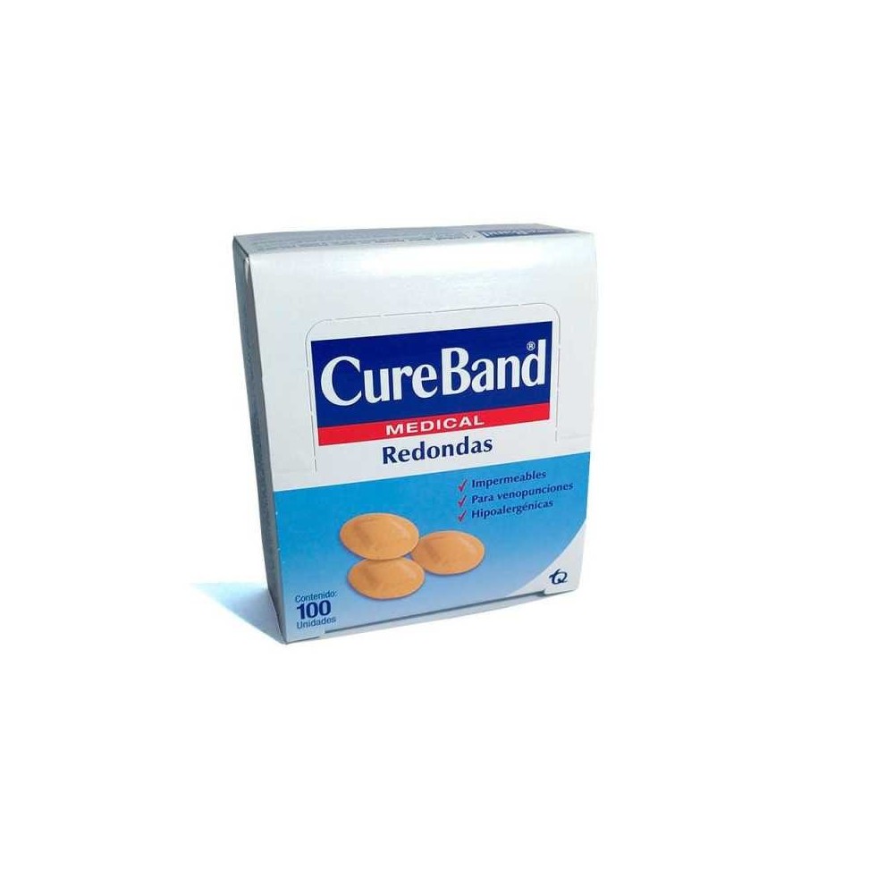 PARCHE CURITA REDONDO CAJA X 100 UND CUREBAND (DM)