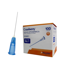 AGUJA HIPODERMICA 23 G X 1 CAJA X 100 CRANBERRY (DM)