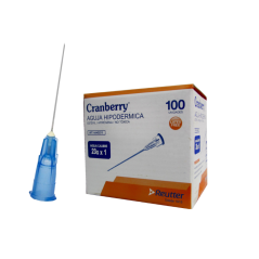 AGUJA HIPODERMICA 23 G X 1 CAJA X 100 CRANBERRY (DM)