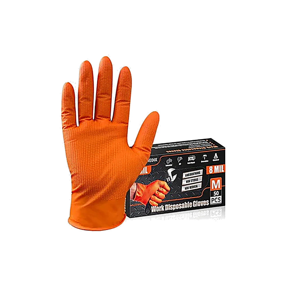 GUANTE NITRILO IND HEAVY DUTY 8-M X 1 UND