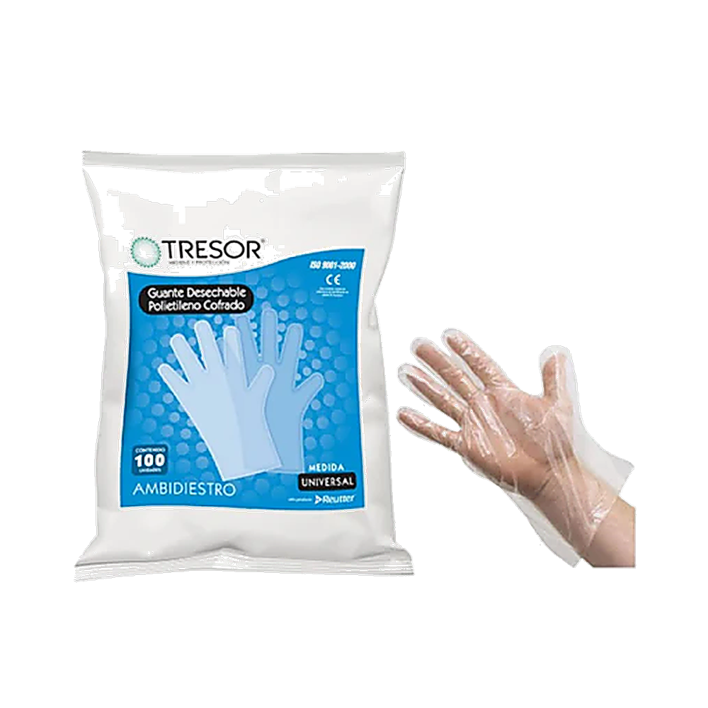GUANTE POLIETILENO BOLSA X 100