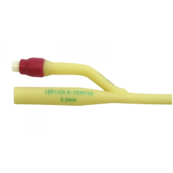 SONDA FOLEY SILICON 2V C/BALON 5-10 CC 18 FR