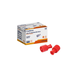 TAPA DE OBTURACION ROJA MACHO-HEMBRA X 100 UND (DM)