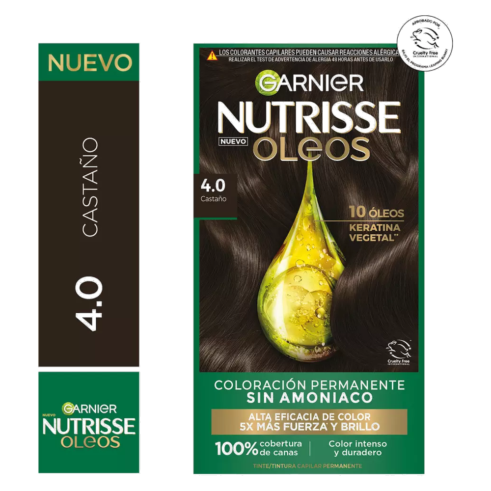 NUTRISSE COLORACION OLEO CASTANO N 4.0