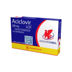 ACICLOVIR COM 200 MG X 25 CHILE (BE)
