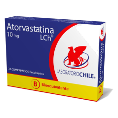 ATORVASTATINA COM 10 MG X 30 CHILE (BE)