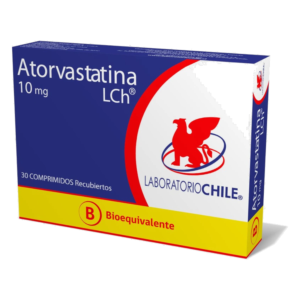 ATORVASTATINA COM 10 MG X 30 CHILE (BE)