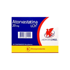 ATORVASTATINA COM 20 MG X 30 CHILE (BE)