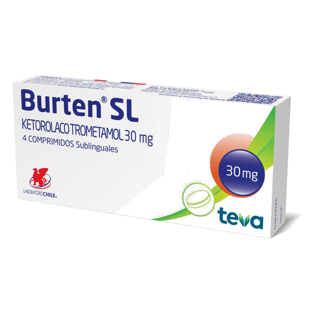 BURTEN SL COM 30 MG X 4