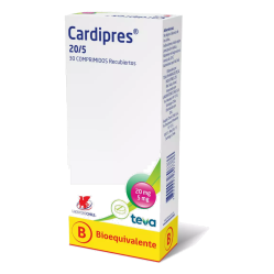 CARDIPRES COM 20/5 MG X 30