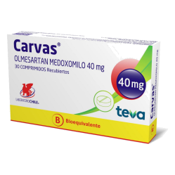 CARVAS COM 40 MG X 30 (BE)