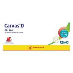 CARVAS D COM 20/12.5 MG X 30 (BE)