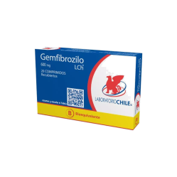 GEMFIBROZILO COM 600 MG X 20 CHILE (BE)