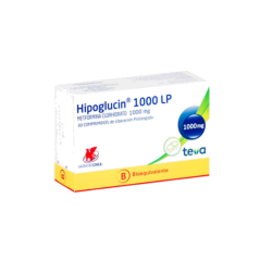 HIPOGLUCIN COM 1000 MG X 30
