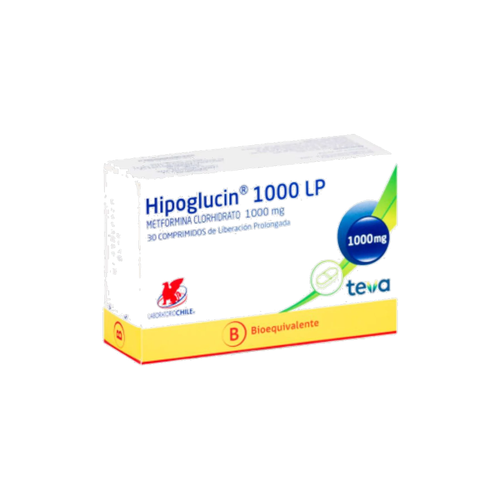 HIPOGLUCIN COM 1000 MG X 30