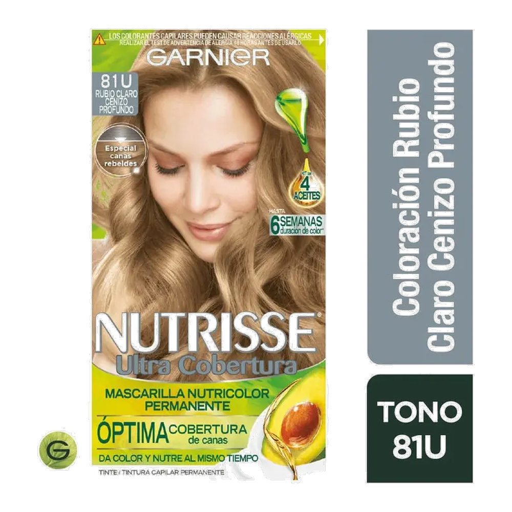 NUTRISSE ULTRA COBERTURA N 81 RUBIO CL CENIZA PROF