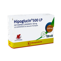 HIPOGLUCIN LP COM 500 MG X 30 (BE)