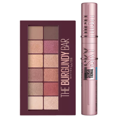 MAYBELLINE MASCARA PESTAÑAS + SOMRAS BURGUNDY
