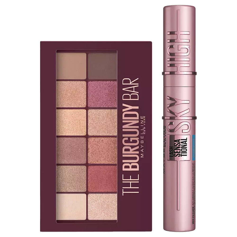 MAYBELLINE MASCARA PESTAÑAS + SOMRAS BURGUNDY