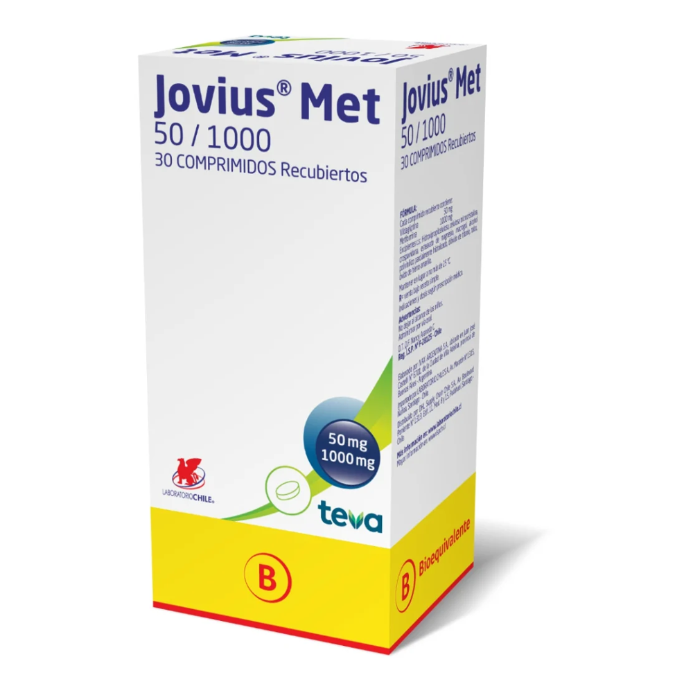 JOVIUS MET COM 50/1000 MG X 30