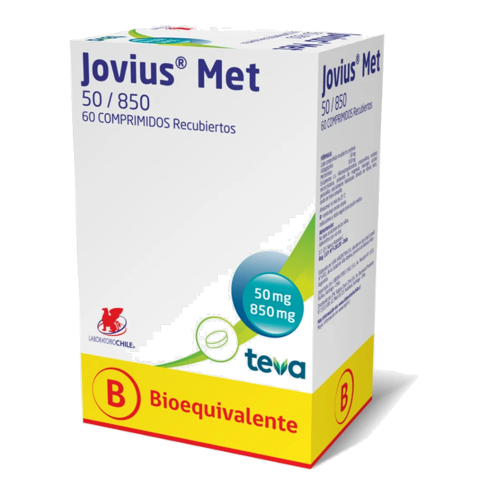 JOVIUS MET COM 50/850 MG X 60