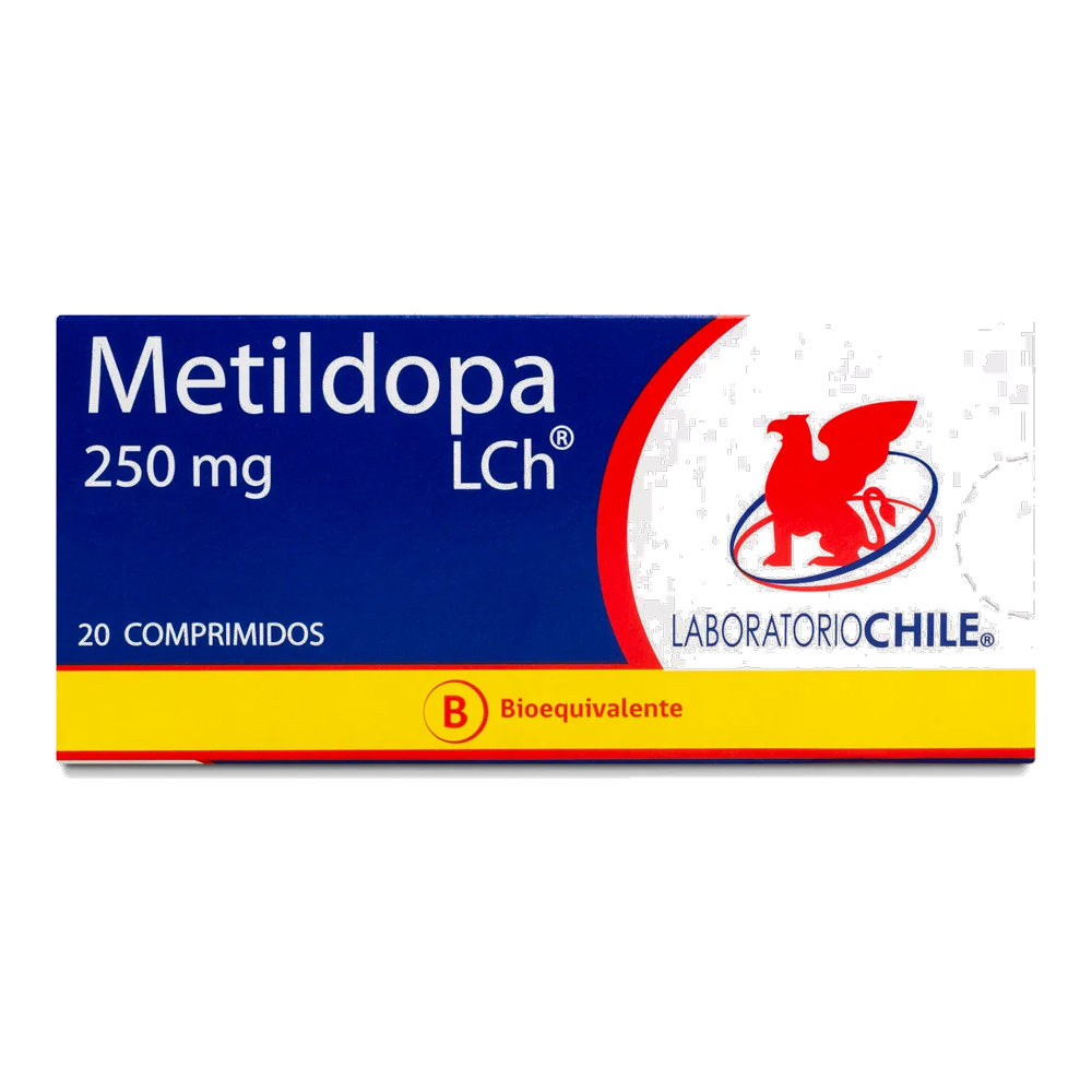 METILDOPA COM 250 MG X 20 CHILE (BE)