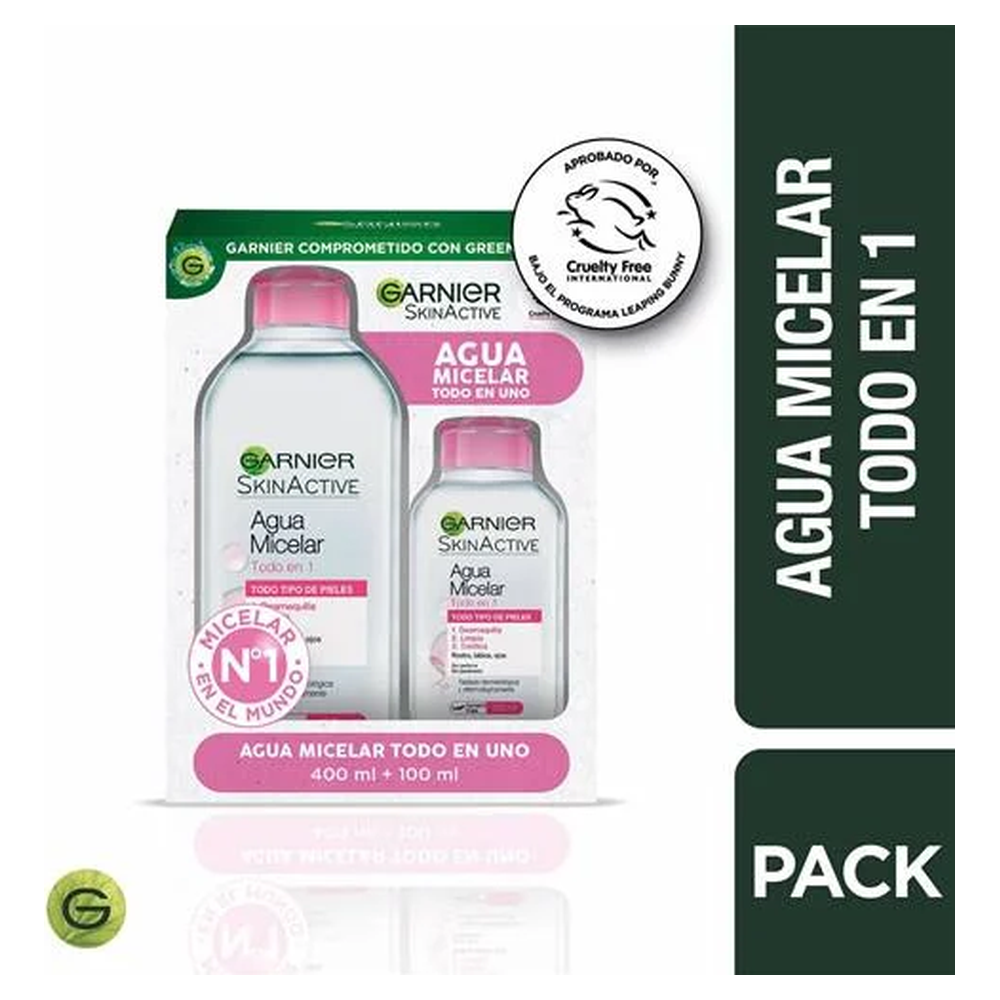 AGUA MICELAR ROSA RENO + MINI MICELAR X 100 ML GARNIER