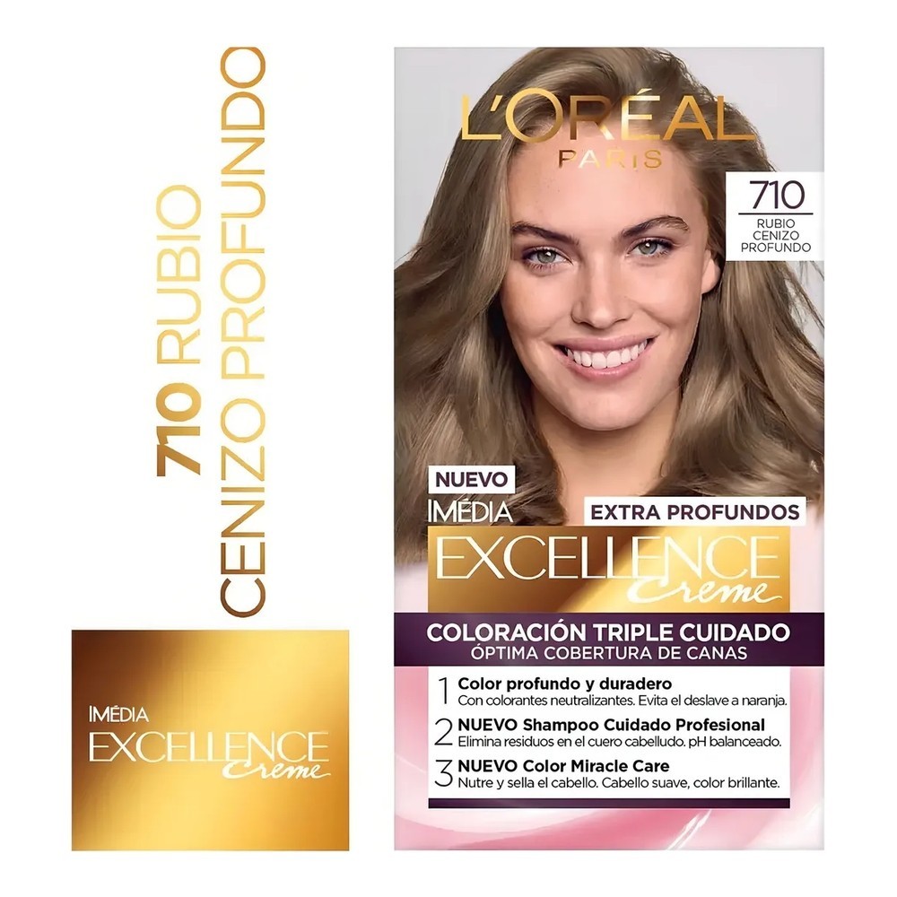 EXCELENCE TINTE RUBIO N 710 CENIZA
