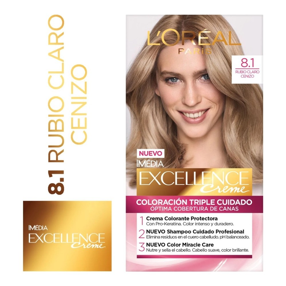 EXCELLENCE CREME 8.1 RUB CLA CENIZA