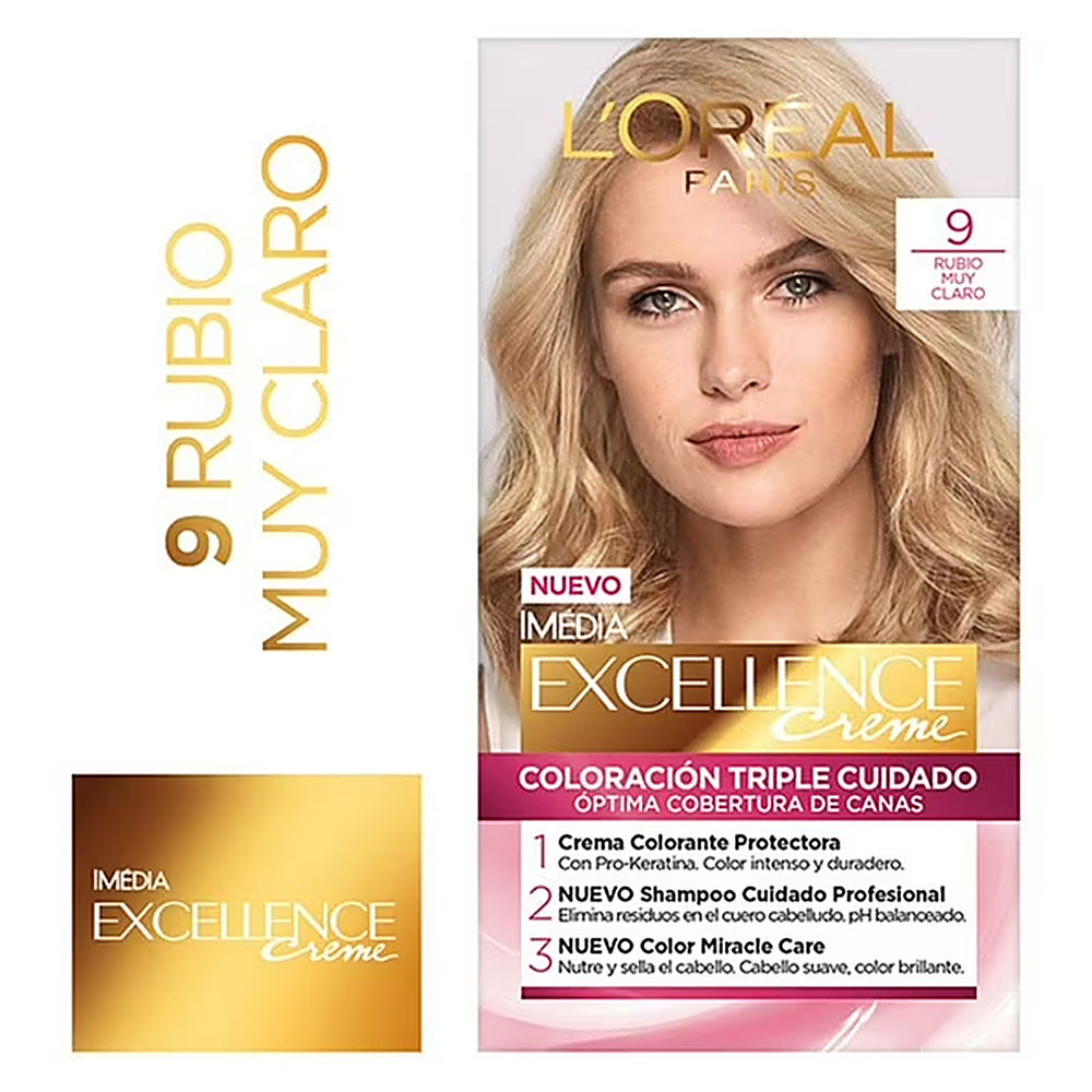 EXCELLNCE CREME 9 RUBIO MUY CLARO