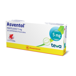 Asventol (B) Montelukast 5mg 30 Comprimidos Masticables
