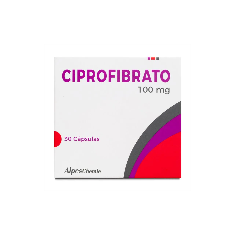 Ciprofibrato 100mg 30 Cápsulas