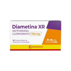 Diametina XR (B) Metformina 750mg 30 Comprimidos Prolongados