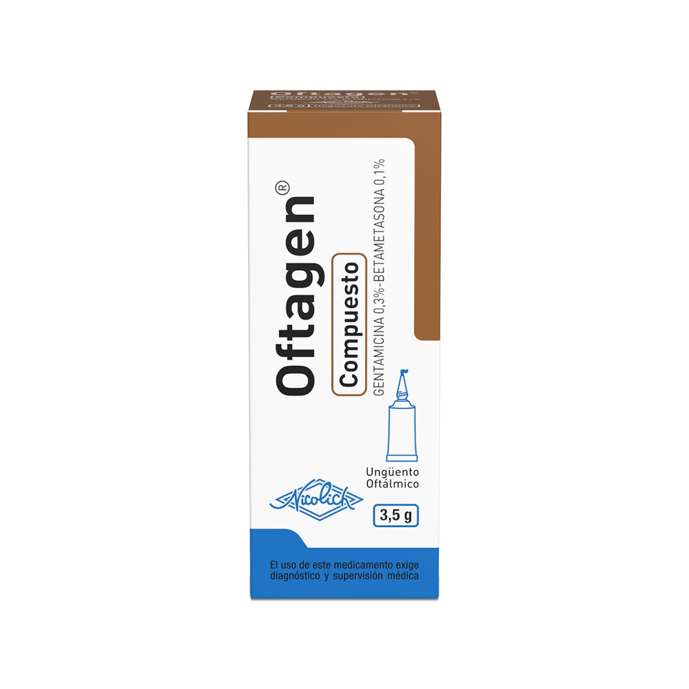 Oftagen Compuesto Gentamicina / Betametasona Ungüento Oftálmico 3.5g