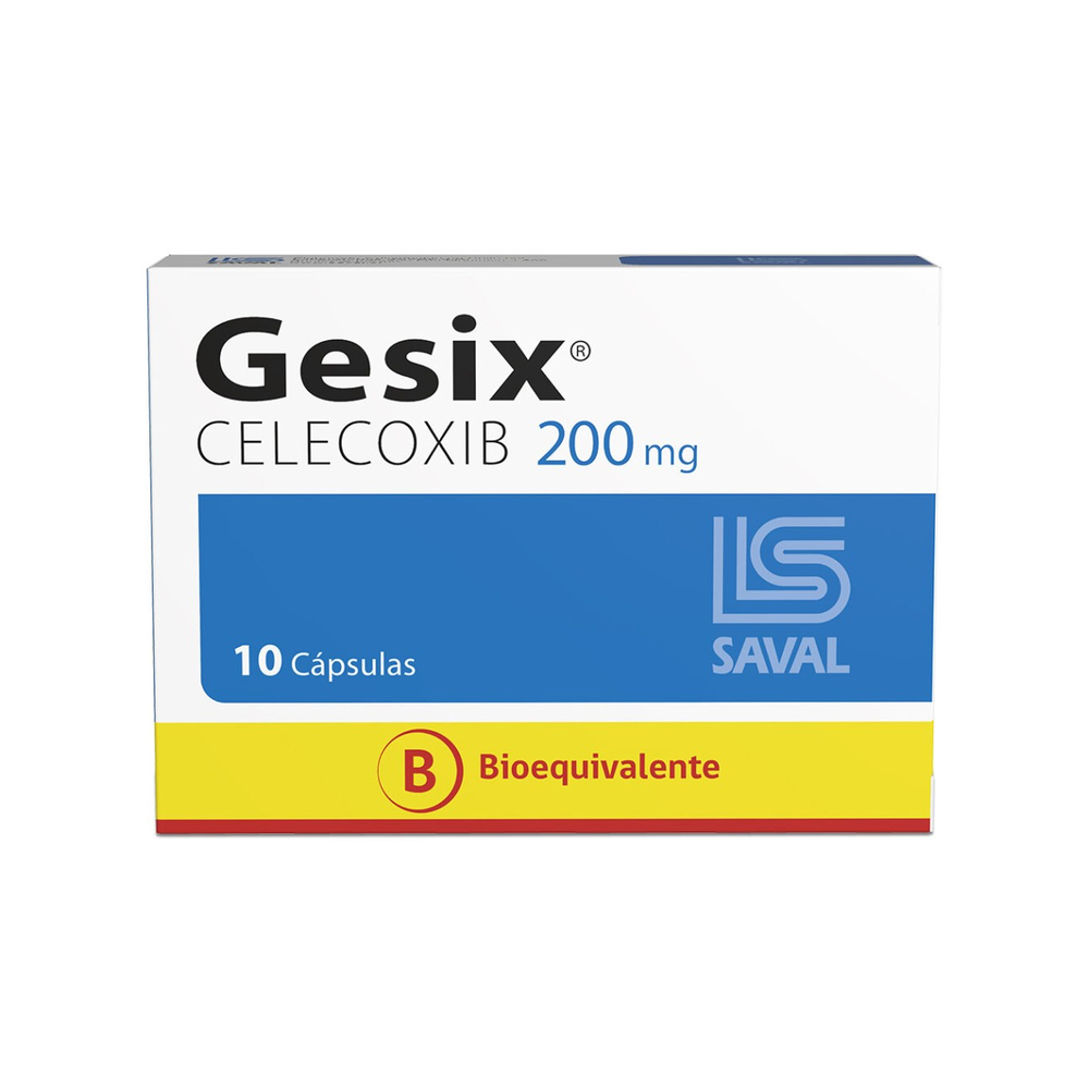 Gesix (B) Celecoxib 200mg 10 Cápsulas