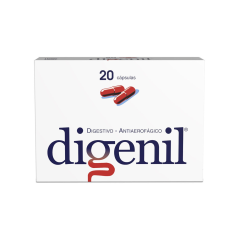 Digenil Simeticona / Pancreatina 20 Cápsulas
