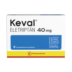 Keval Eletriptán 40mg 2 Comprimidos Recubiertos