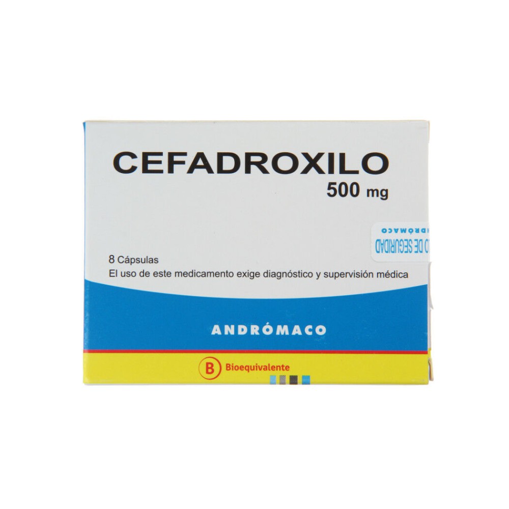 Cefadroxilo (B) 500mg 8 Cápsulas  / PRECIO POR UNIDAD DE MEDIDA / $ 150.- valor por unidad