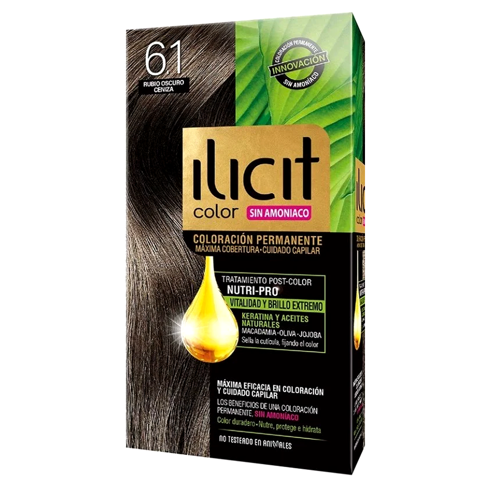 ILICIT SIN AMONIACO 6/1 RUB OSCURO CENIZA X 60 GR