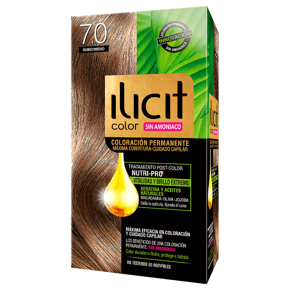 ILICIT SIN AMONIACO 7/0 RUBIO MEDIO X 60 GR