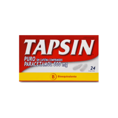 TAPSIN PURO COM 500 MG X 24