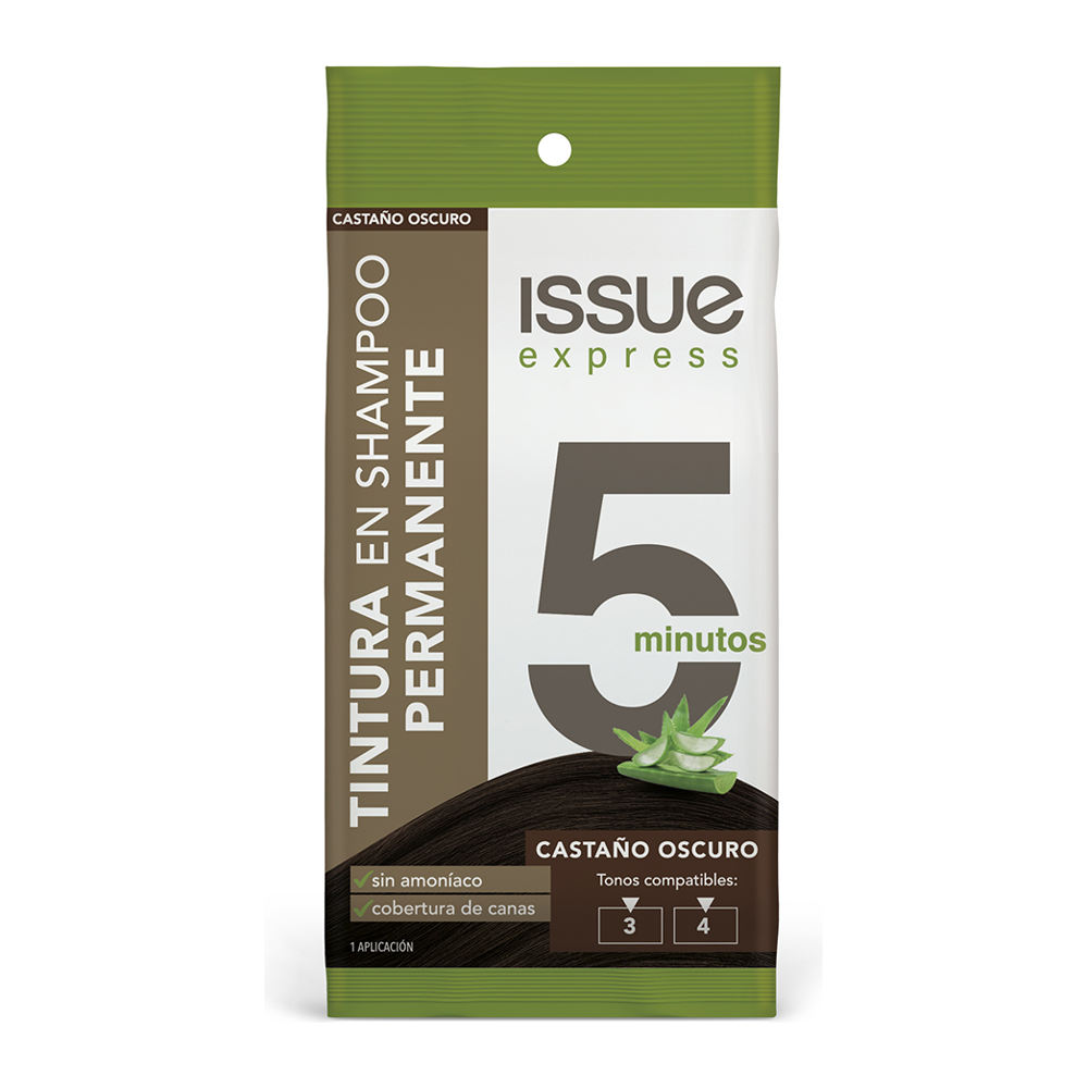 ISSUE COLOR EXPRESS TINTURA SHAMPOO 5 MIN CASTAÑO OSCURO