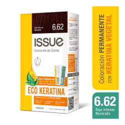 ISSUE ECO KERATINA KIT COLORACION ROJO INTENSO NACARADO N 6.62