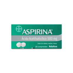 ASPIRINA COM 500 MG X 20