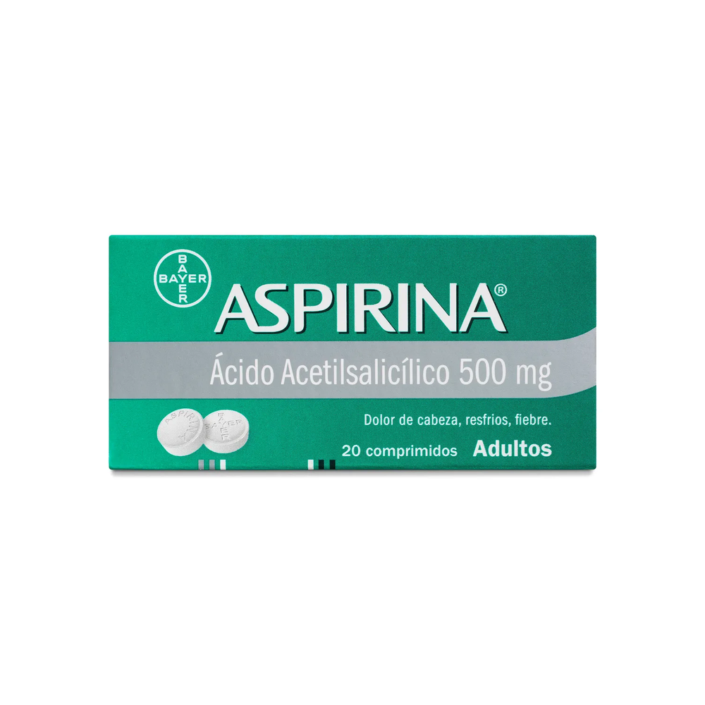 ASPIRINA COM 500 MG X 20